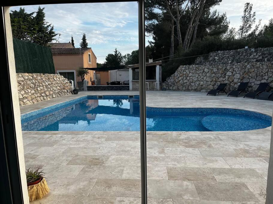 Jolie Maison Avec Vue Sur Piscine Bouc-Bel-Air Buitenkant foto